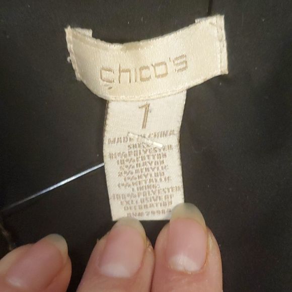 CHICO'S Black/Brown Tweed Fringe Blazer - Picture 7 of 8